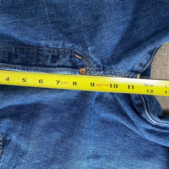 Vintage Levi's 702 XX Selvedge Denim Jeans Men's W32 Big E Buckleback Japan - Picture 11 of 16